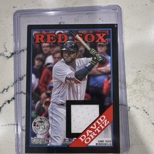 Topps 2023 Series 1 David Ortiz Red Sox 1988 Relics Black #88R-DO /199