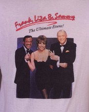 vintage 80s RARE Frank Sinatra T-Shirt Liza Minnelli Sammy Davis Jr. Thin SZ XL