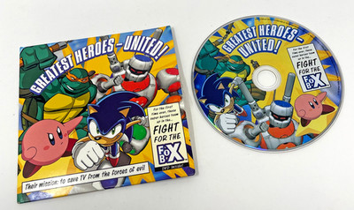 Greatest Heroes United DVD Fox TV Sonic Ninja Turtles The Ultimate Showdown 