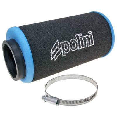 Lufi Hochleistungs-Luftfilter Polini Evolution 60mm für CP Vergaser, Schwarz-Bla