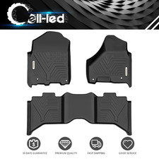 3d Floor Mats Liners For 2013-2018 Dodge Ram 1500 2500 3500 Crew Cab All Weather