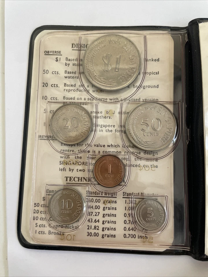 1969 SINGAPORE BOARD OF COMMISSIONERS OF CURRENCY MINT SET COINS - Image 3 of 4