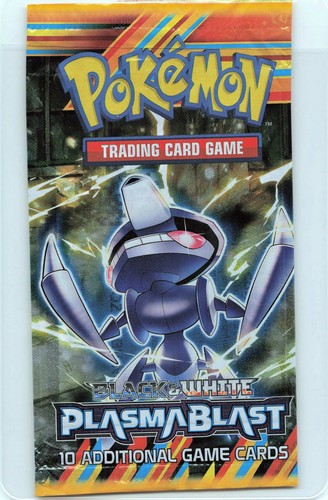 EMPTY!! POKÉMON Black & White Plasma Blast Genesect PACK ART