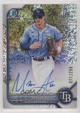 2022 Bowman Chrome Prospect Speckle Refractor /299 Mason Auer #CPA-MA Auto 0s9t