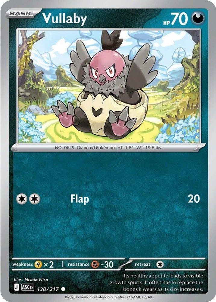 Vullaby Normal ME: Ascended Heroes 138/217 NM Pokémon