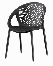 4X LEAF NewCafe Bistro Garden Patio Polypropylene Stackable Master Dining Chairs