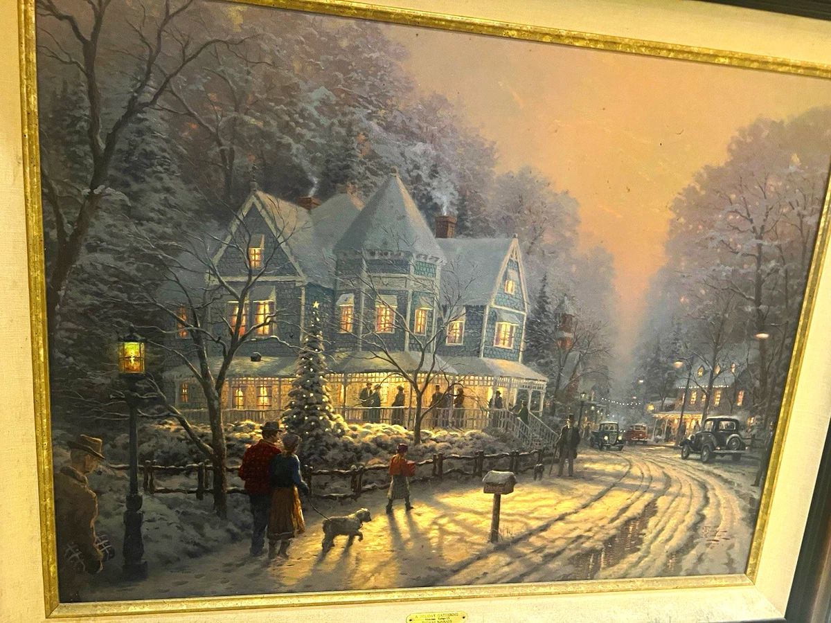 Thomas Kinkade Holiday Gathering In Art Prints for sale | eBay