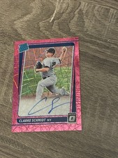Clarke Schmidt Optic Rated Rookie On Card  Auto Pink Velocity/75