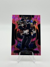 2025 Panini Select - Concourse Nico Collins #35 Pink Shock Prizm