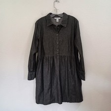 Nine West Black Chambray Dress, SIze L