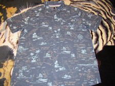 SALTY CREW BUTTON-DOWN SHIRT S/S ADULT X-LARGE IN EXCELLENT CONDITION