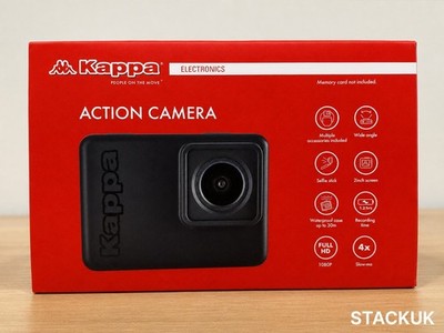 Kappa Original Action Kamera mit Selfie Stick Full HD 4 x Slow Camera Neu 