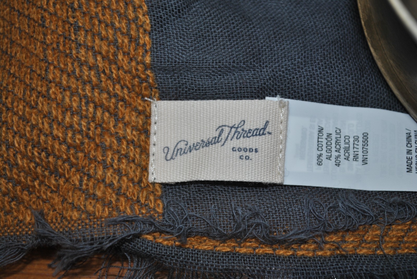 Universal Thread Large Square Scarf Blue‑Grey Bro… - image 10