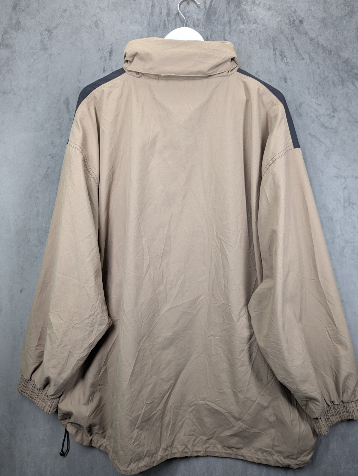 Y2K Lee Smock 1/4 Zip Jacket Men's Size 2XL Relaxed Fit Hooded Pullover Vintage image 6