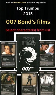007 Bonds Filme Infokarte - Figur aus Liste auswählen - AB36