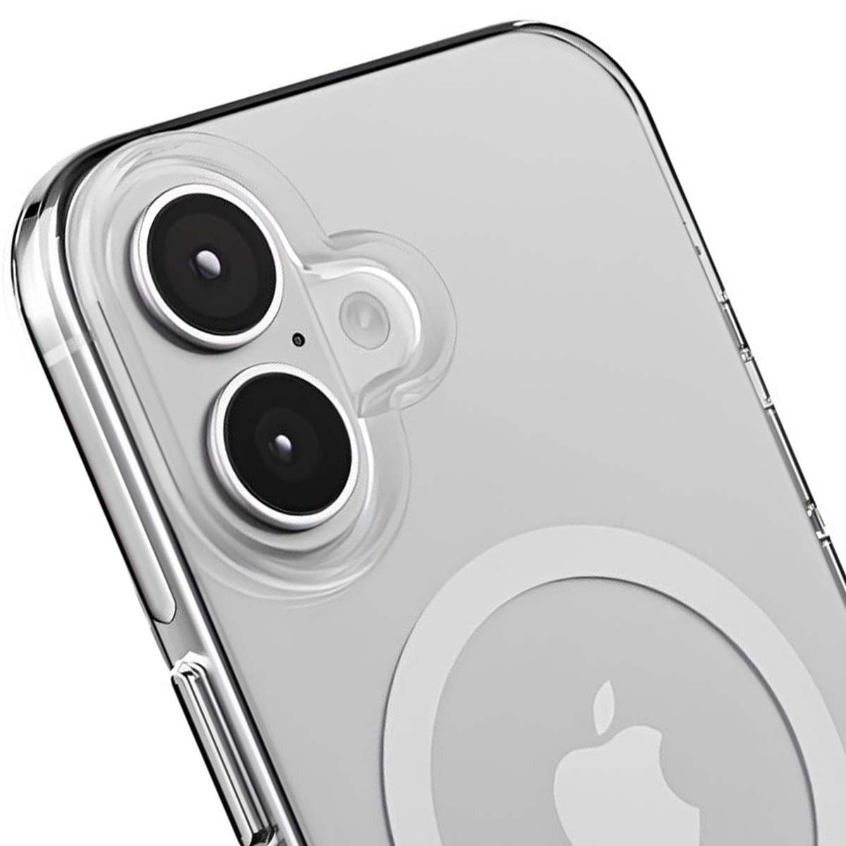 Coque iPhone 16 rigide transparente compatible chargeur induction - 2