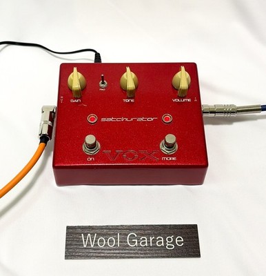 VOX Satchurator Distortion Guitar Effects Pedal Tested Working Red