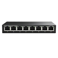 8 Port 10/100Mbps Fast Ethernet Switch , Ethernet Splitter ,Minor Ethernet Hu...