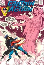 Captain Action #4 VG 1969 Stock Image Low Grade