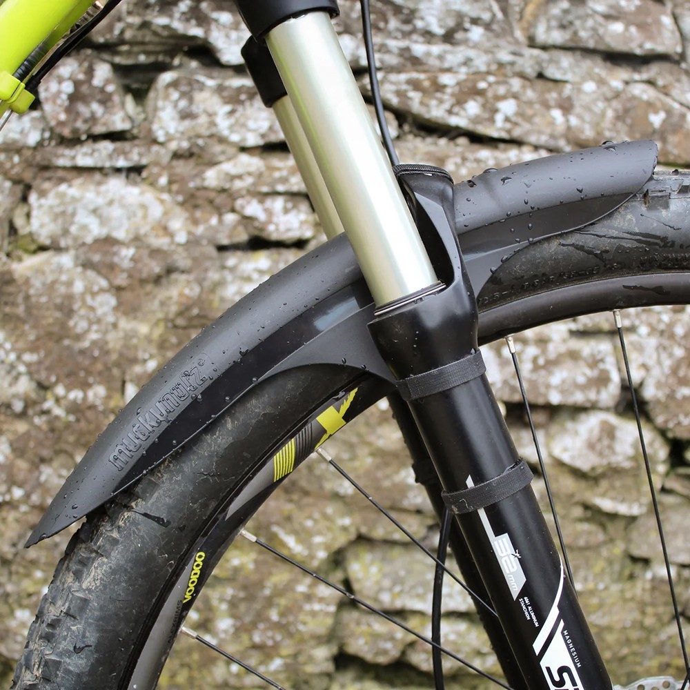 Parafango anteriore per mountain bike Mucky Use - 26-29" - corto - nero foto 2
