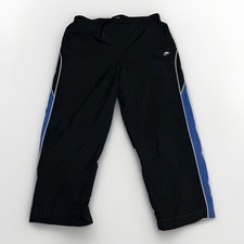 Nike Track Pants XL Vintage Silver Tag Blue Mesh Lined Nylon Windbreaker Joggers