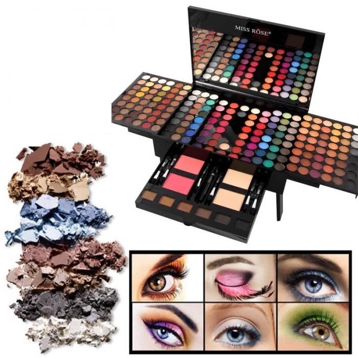 All In One Makeup Kit -180 colors set face & skin care jumbo set estethic