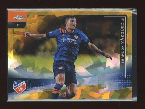 2021 Topps Chrome Sapphire MLS #44 Brandon Vazquez GOLD 24/50 FC Cincinnati