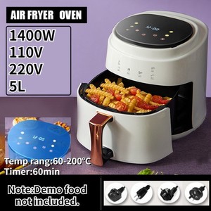 Électrique Air Cuisine de friteuse 8L Four Convection Grande Capacité 1400W Sans pétrole