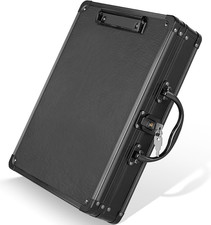 Key Lock Clipboard Storage Box, Heavy Duty Clipboard with Storage, Metal Locking