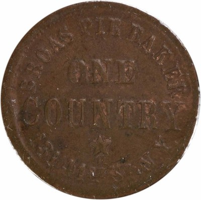 1863 Civil War Token Store Card NYBroas Pie Baker NY-630-M 1060 AU