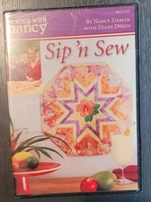 Sewing With Nancy Zieman Sip 'N Sew 2007 DVD W/Diane Dhein 