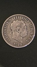 1819 George III Milled Silver Half Crown 