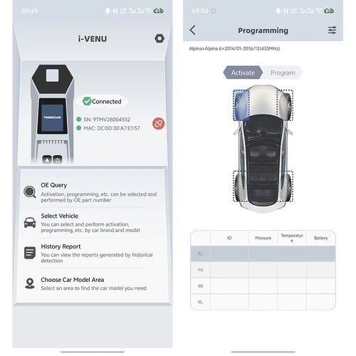 THINKCAR VENU-I PRO TPMS Car Tire Pressure Diagnostic Tool Auto Sensor Scanner - Picture 9 of 11