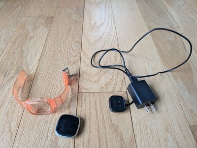 Fitbit Versa 3 GPS Smart Watch w/ Heart Rate Monitor FB511 Soft Gold Orange Band