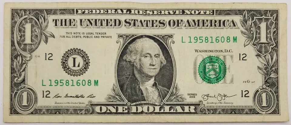 Madonna's Birthday August 16, 1958 Serial Number Dollar U.S. 2013 L M Nobel Note - Image 4 of 4