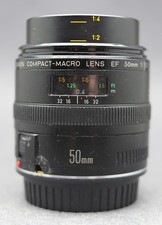 Canon compact-macro 50mm f/2.5 EF lens