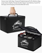 Lipo Safe Bag, Fireproof Explosion Proof Battery Bag, 10.63x6.69x6.69 inch New