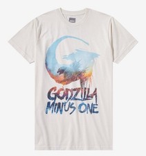 New Godzilla Minus One Poster Men  s Short Sleeve Large Cream Graphic T Shirt