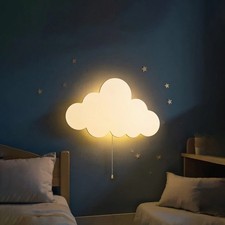 Night Light Cloud/Balloon/Moon, Wall For Nursery Kids Bedroom