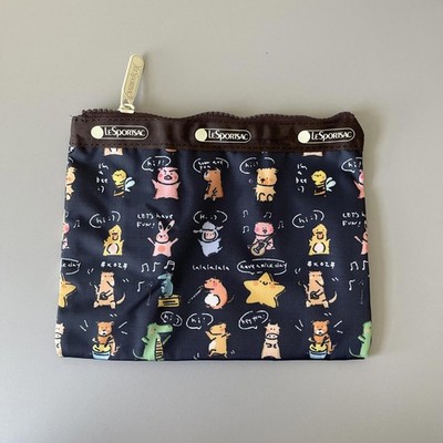 Lesportsac Little Sheep Iris 1zipper Pouch NWOT 