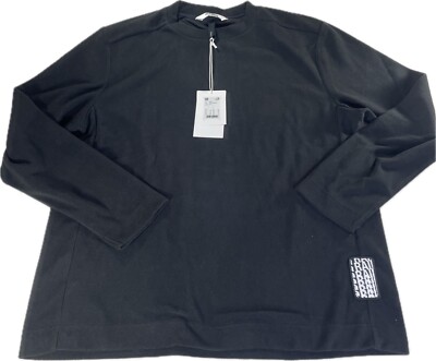 Rains Fleece Sweatshirt Pullover Black Men's Size L NWT