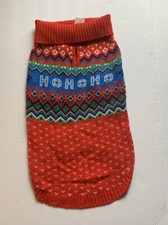 Dog Sweater HO HO HO Cupcake Red Holiday NWT