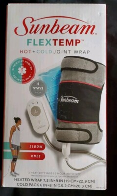 Sunbeam FlexTemp Joint Wrap for Pain Relief Hot & Cold Therapy for Elbow or Knee