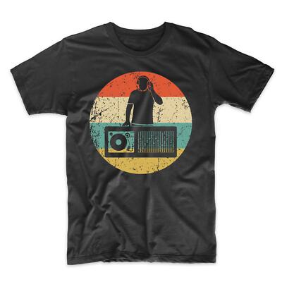 Men's EDM Music Shirt - Retro DJ Booth Icon T-Shirt