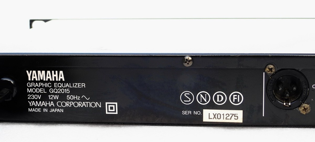 YAMAHA MODEL GQ2015 DUAL CHANNEL PROFESSIONAL AUDIO MUSIC GRAPHIC