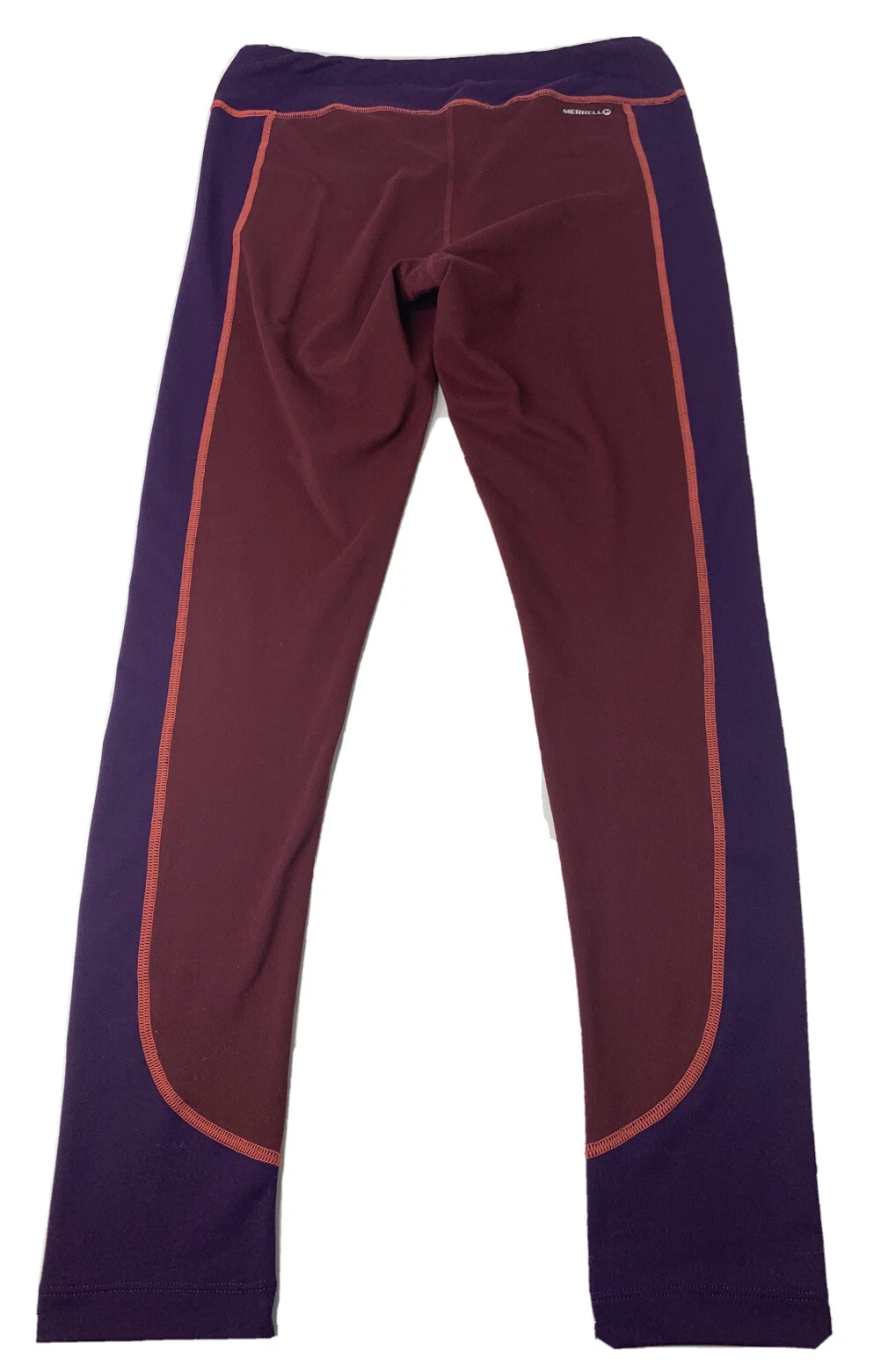 merrell athletic colorblock purple leggings