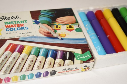 Sanford Mr. Sketch Scented Instant Water Color Markers Vintage Set of 8 - Picture 4 of 5