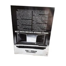 1976 Sony EX Series Stereo Original Ad Vintage