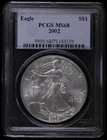 2002 $1 American Silver Eagle PCGS MS 68 | Uncirculated UNC BU