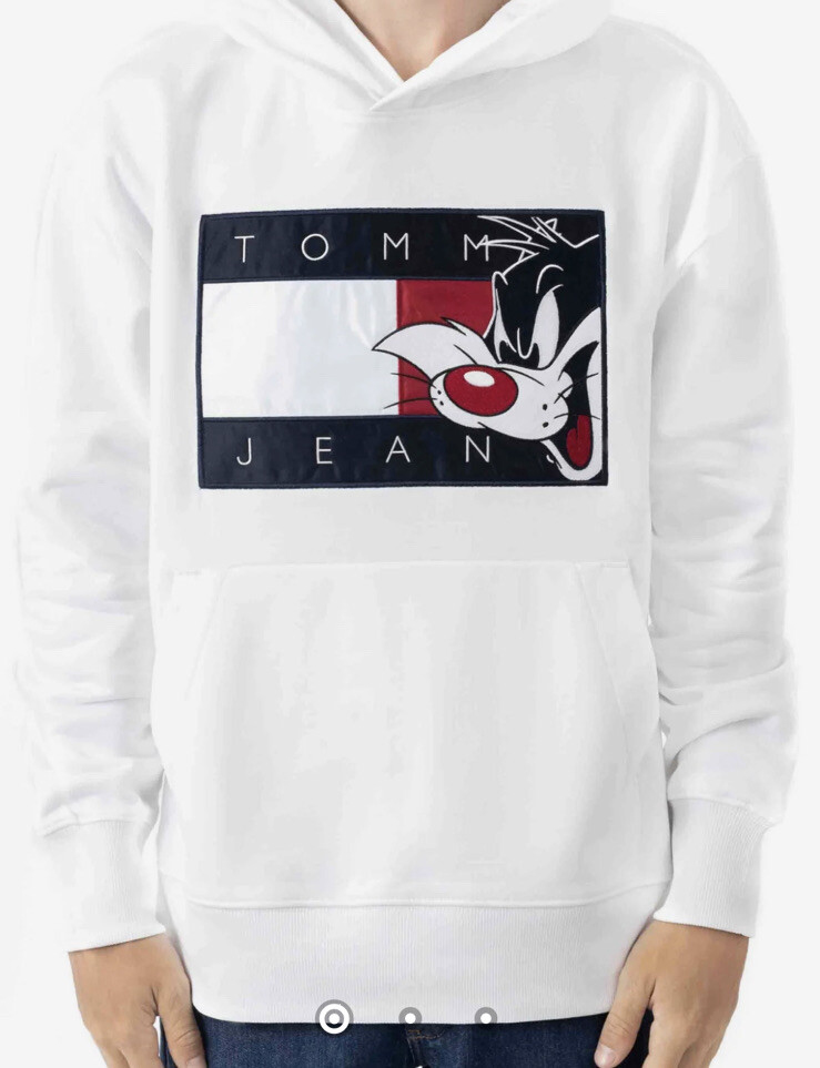 Sweatshirt Tommy Hilfiger X Space Jam Looney Toons Sylvester Hoodie Pullover XL-image